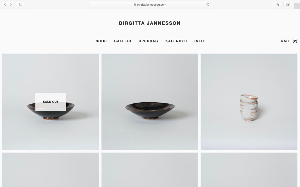Simon Rydén, Birgitta Jannesson, produktfotografi, webdesign